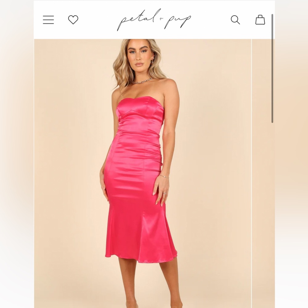Pink petal and pup dress . Worn once